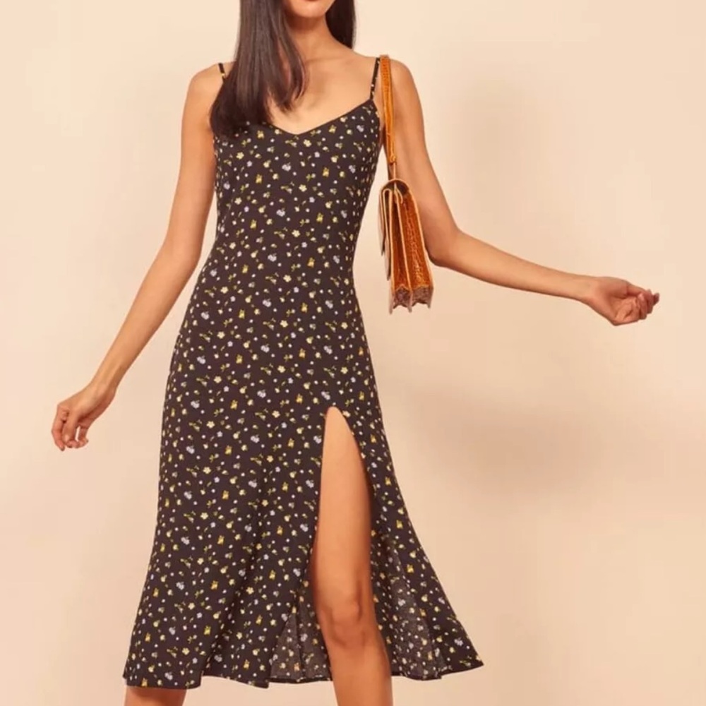 Reformation Cremini Midi Dress